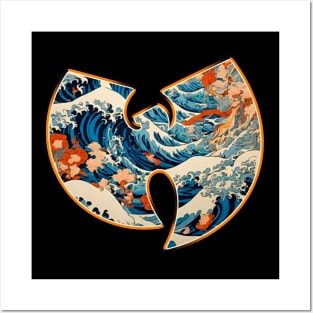 wutang - with japanese beach waves Posters and Art
